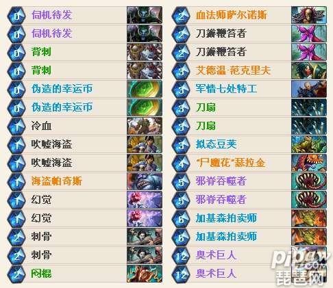 炉石传说哀绿养花贼卡组 国服第一奇迹盗贼