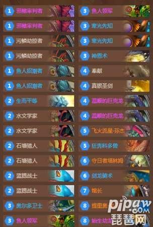 炉石传说月末84胜率鱼人骑 国服T1圣骑士卡组