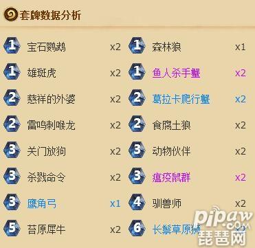 炉石传说四蟹中速猎 传说级螃蟹流猎人卡组