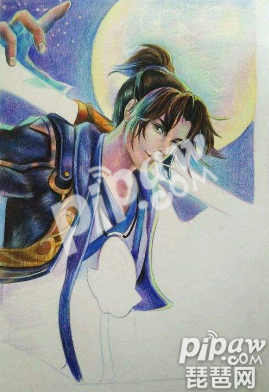 至尊宝,天魔缭乱皮肤手绘图片介绍就到这里,只能说凤求凰皮肤画得有些