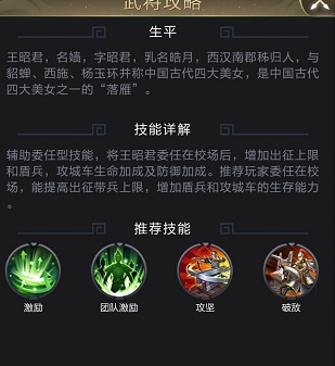 乱世王者王昭君武将搭配 王昭君技能搭配