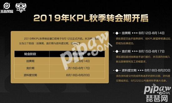 王者榮耀2019kpl秋季賽大名單什么時(shí)候公布 ag超玩會(huì)大名單