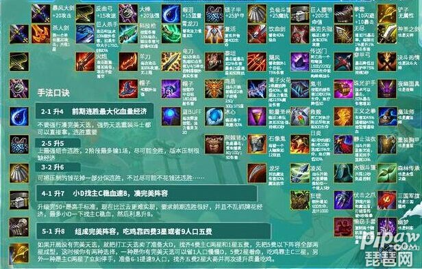 2021云顶之弈1月最新装备合成表 一月装备合成公式
