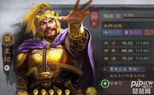 三国志战略版袁绍怎么加点 袁绍加武力还是智力