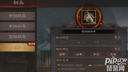 三国志战略版怎么驯马 驯马攻略技巧